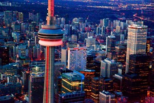 view of Toronto skyline